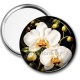 Miroir de poche - fleur orchidée