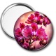 Miroir de poche - fleur orchidée