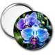 Miroir de poche - fleur orchidée