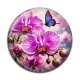 Cabochon Résine - fleur orchidée