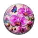 Cabochon Résine - fleur orchidée