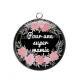 Pendentif Cabochon Argent - super mamie