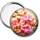 Miroir de poche - fleur orchidée