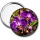 Miroir de poche - fleur orchidée