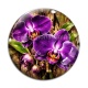 Cabochon Verre - fleur orchidée