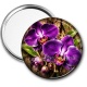 Miroir de poche - fleur orchidée