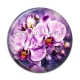 Cabochon Résine - fleur orchidée