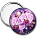 Miroir de poche - fleur orchidée