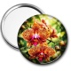 Miroir de poche - fleur orchidée