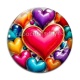 Cabochon Verre - coeur