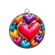 Pendentif Cabochon Argent - coeur