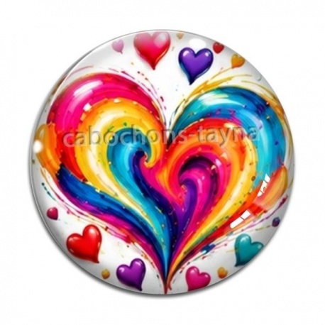Cabochon Verre - coeurl