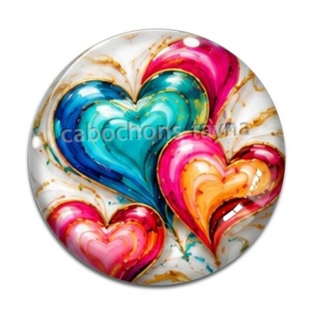 Cabochon Verre - coeurl