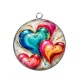 Pendentif Cabochon Argent - coeurl
