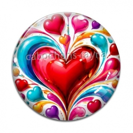 Cabochon Verre - coeurl