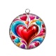 Pendentif Cabochon Argent - coeurl