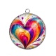 Pendentif Cabochon Argent - coeurl
