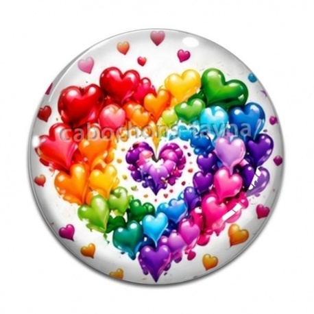 Cabochon Verre - coeurl
