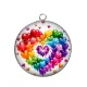 Pendentif Cabochon Argent - coeurl