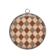 Pendentif Cabochon Argent - triangle