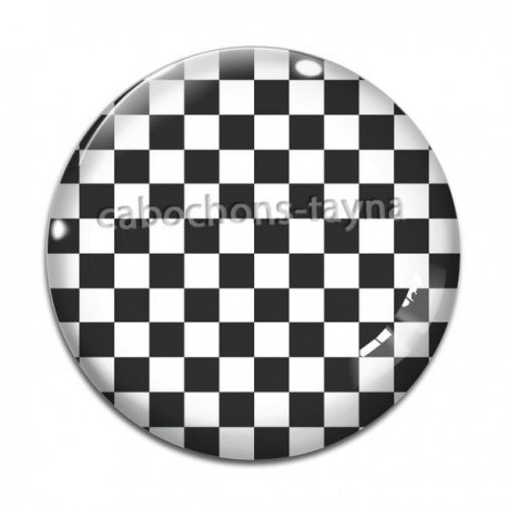 Cabochon Verre - carreaux