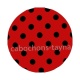 pois noir fond rouge bordeaux-  Cabochon résine, cabochon verre, Pendentif