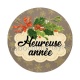 Heureuse année- Cabochon, porte-clés, magnet, miroir