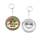 Porte clés décapsuleur - Heureuse année- Cabochon, porte-clés, magnet, miroir