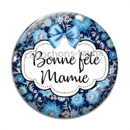 Cabochon Verre - bonne fête mamie