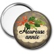 Miroir de poche - Heureuse année- Cabochon, porte-clés, magnet, miroir