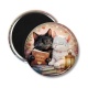 Magnet's - chat livre - Cabochon, porte-clés, magnet, miroir