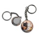 Porte clés - chat livre - Cabochon, porte-clés, magnet, miroir