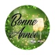 bonne année- Cabochon, porte-clés, magnet, miroir