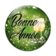 Cabochon Verre - bonne année- Cabochon, porte-clés, magnet, miroir