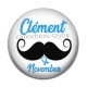 Cabochon Résine - Votre prénom – November – Cabochon personnalisé – Badge, porte-clés, Décapsuleur