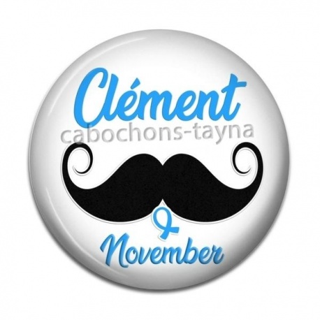 Cabochon Résine - Votre prénom – November – Cabochon personnalisé – Badge, porte-clés, Décapsuleur