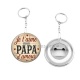 Porte clés décapsuleur - je t'aime mon papa d'amour