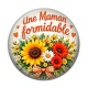 Cabochon Résine - Maman formidable- Cabochon verre ou résine, magnet, miroir, porte clés