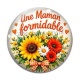 Cabochon Verre - Maman formidable- Cabochon verre ou résine, magnet, miroir, porte clés
