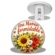 Trépied - Maman formidable- Cabochon verre ou résine, magnet, miroir, porte clés