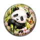 Cabochon Résine - Panda- Cabochon verre ou résine, magnet, miroir, porte clés