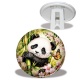 Trépied - Panda- Cabochon verre ou résine, magnet, miroir, porte clés