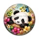 Cabochon Résine -  Panda- Cabochon verre ou résine, miroirs, porte clés, magnet