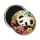 Magnet's -  Panda- Cabochon verre ou résine, miroirs, porte clés, magnet