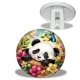 Trépied -  Panda- Cabochon verre ou résine, miroirs, porte clés, magnet