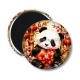 Magnet's - Panda- Cabochon verre ou résine, miroirs, porte clés, magnet