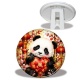 Trépied - Panda- Cabochon verre ou résine, miroirs, porte clés, magnet