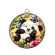 Pendentif Cabochon Argent - Maman formidable- Cabochon verre ou résine