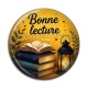 Cabochon Résine - Bonne lecture- Cabochon verre ou résine, magnet, miroir, porte clés