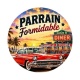 Parrain formidable- Cabochon verre ou résine